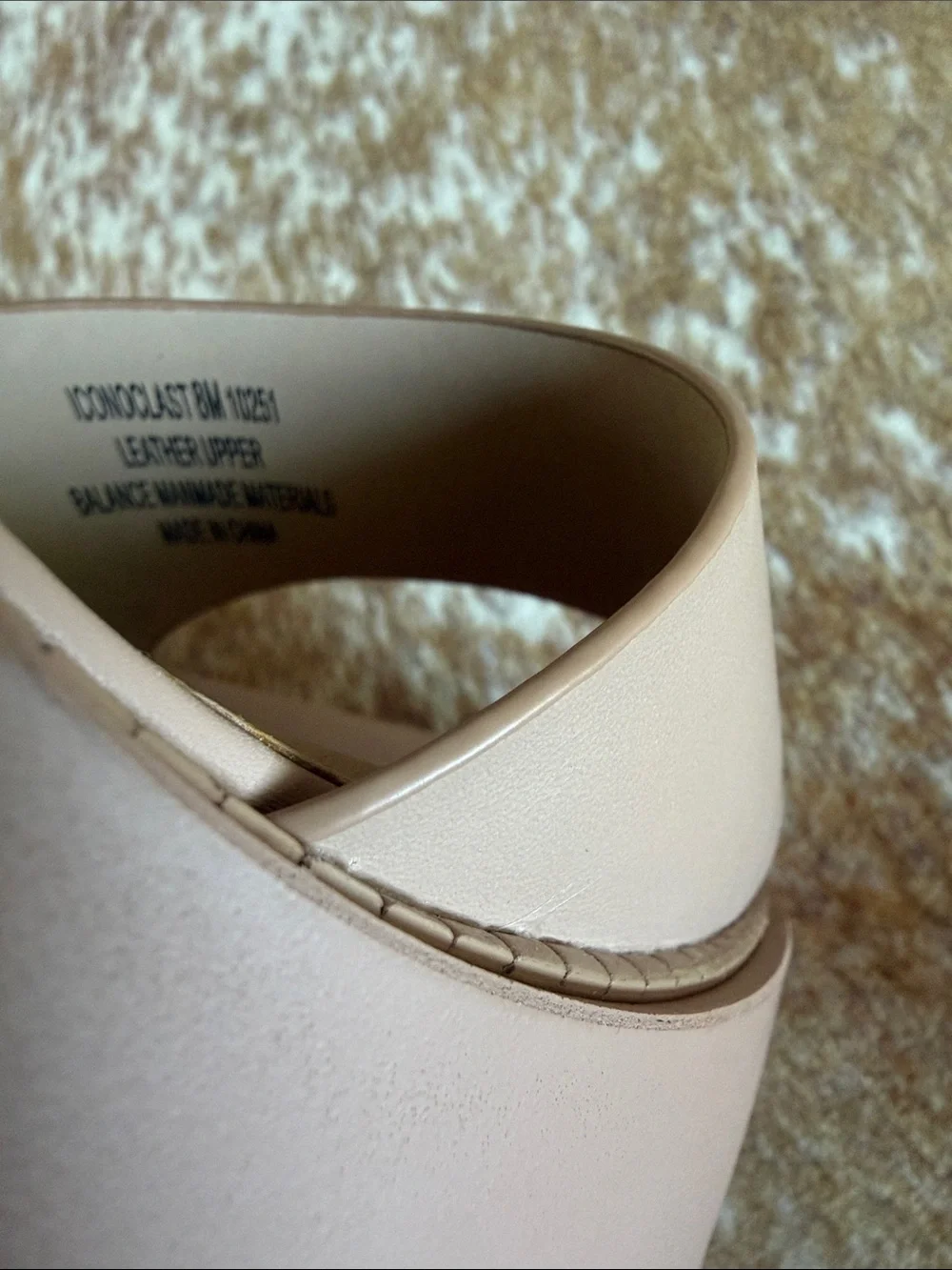 Naked Feet Blush Tan Platform Block Heel Sandals
